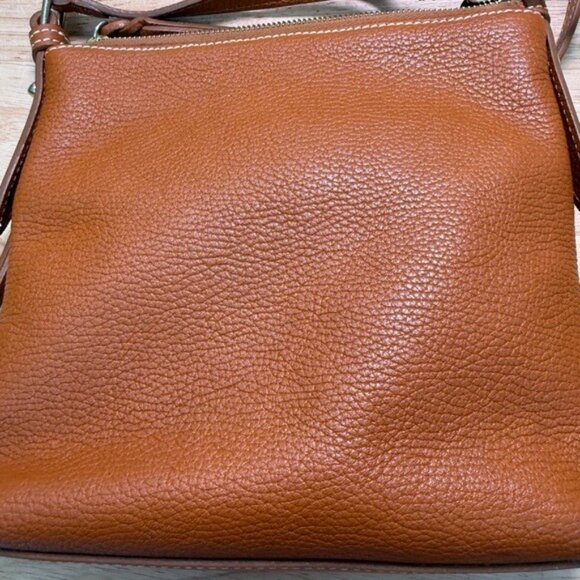 Dooney & Bourke Brown Pebbled Leather Crossbody Bag With Adjustable Strap - Picture 6 of 16